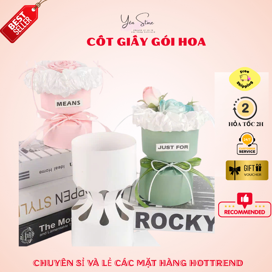 Cốt Giấy Cắm Hoa Tròn Chuyên Dụng Cắm Hoa Kẽm Nhung, Hoa Sáp, Hoa Handmade, Trang Trí Bình Hoa DIY